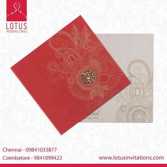 Lotus Wedding Cards