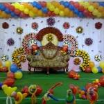 Jmj flower and balloons decorations